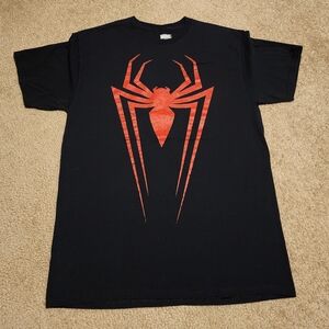 Marvel Black T-Shirt with Red Spider Emblem